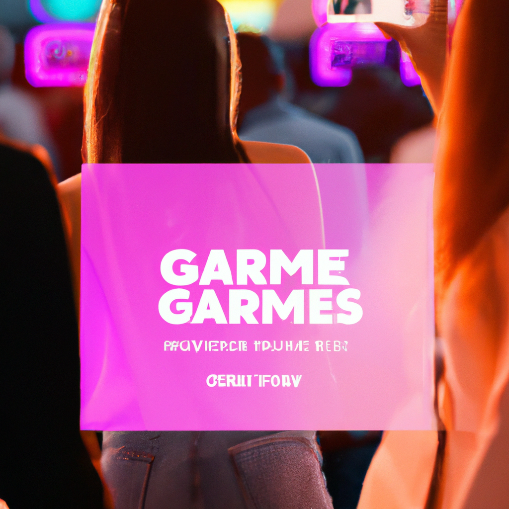 Player crowd cheering around neon arcade cabinet